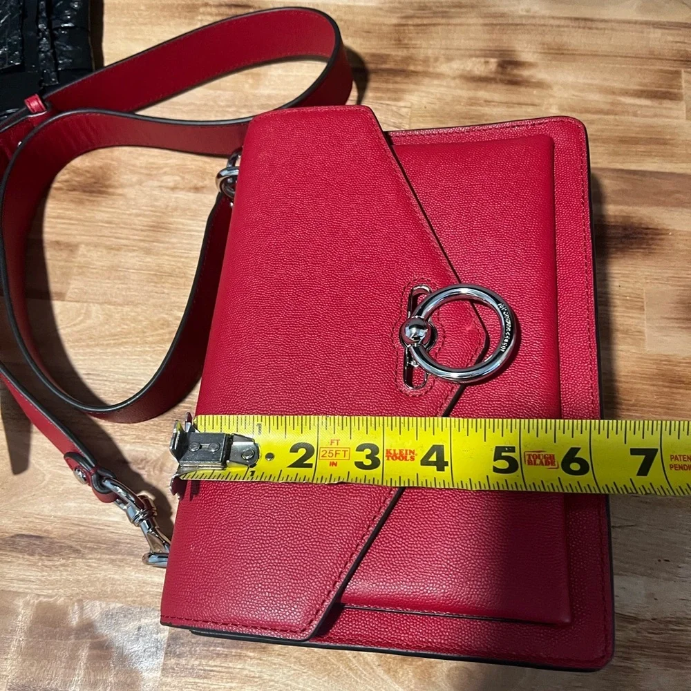 NWOT~Rebecca Minkoff Red Shoulder / Crossbody Bag - Picture 12 of 13